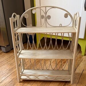 Vintage Rattan Shelf